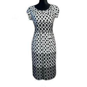 Rabbit Rabbit Rabbit | Circle Print Pleated Dress with Pockets | Size 6
